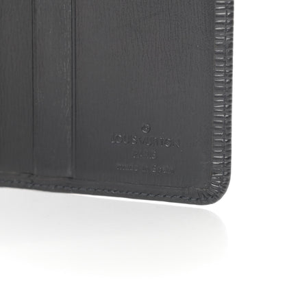 Louis Vuitton Epi 6 Card Billfold Wallet Black 6 of 8