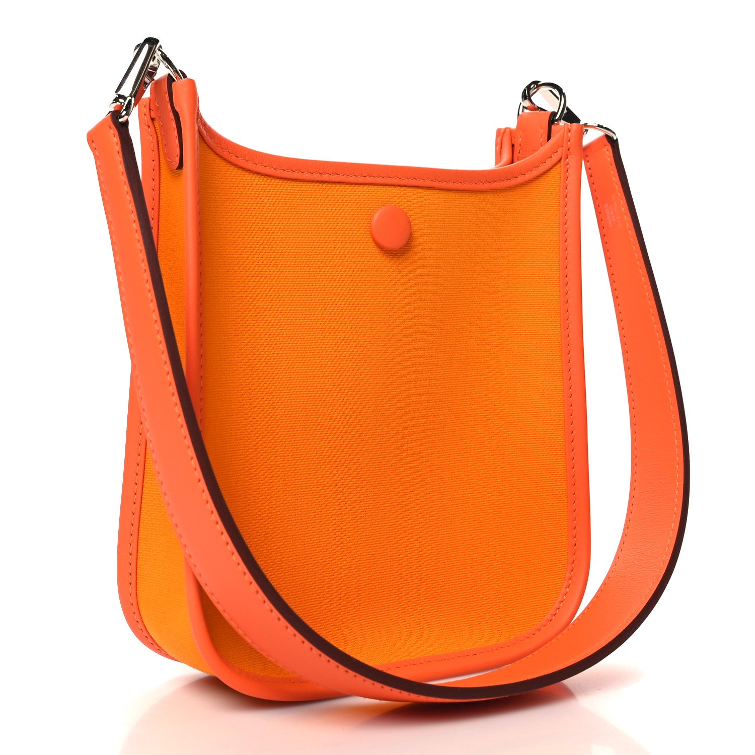 Hermes Toile Officier Swift Neo Evelyne TPM Jaune D'Or Feu Orange