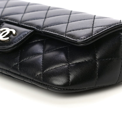 Chanel Lambskin Quilted Glasses Case With Chain Black 9 of 11