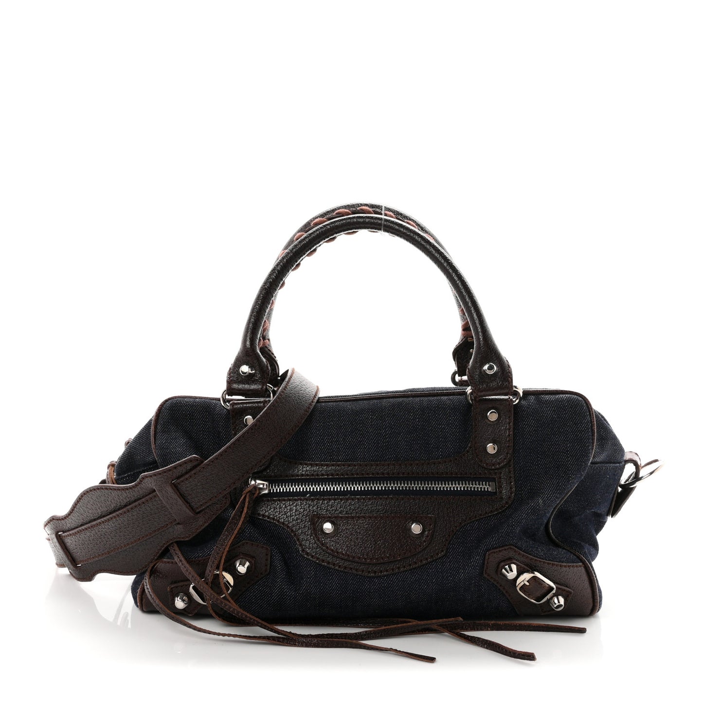 Denim Box Bag Chocolate