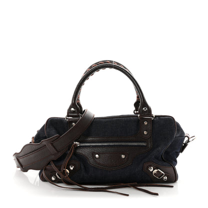 Balenciaga Denim Box Bag Chocolate 1 of 12