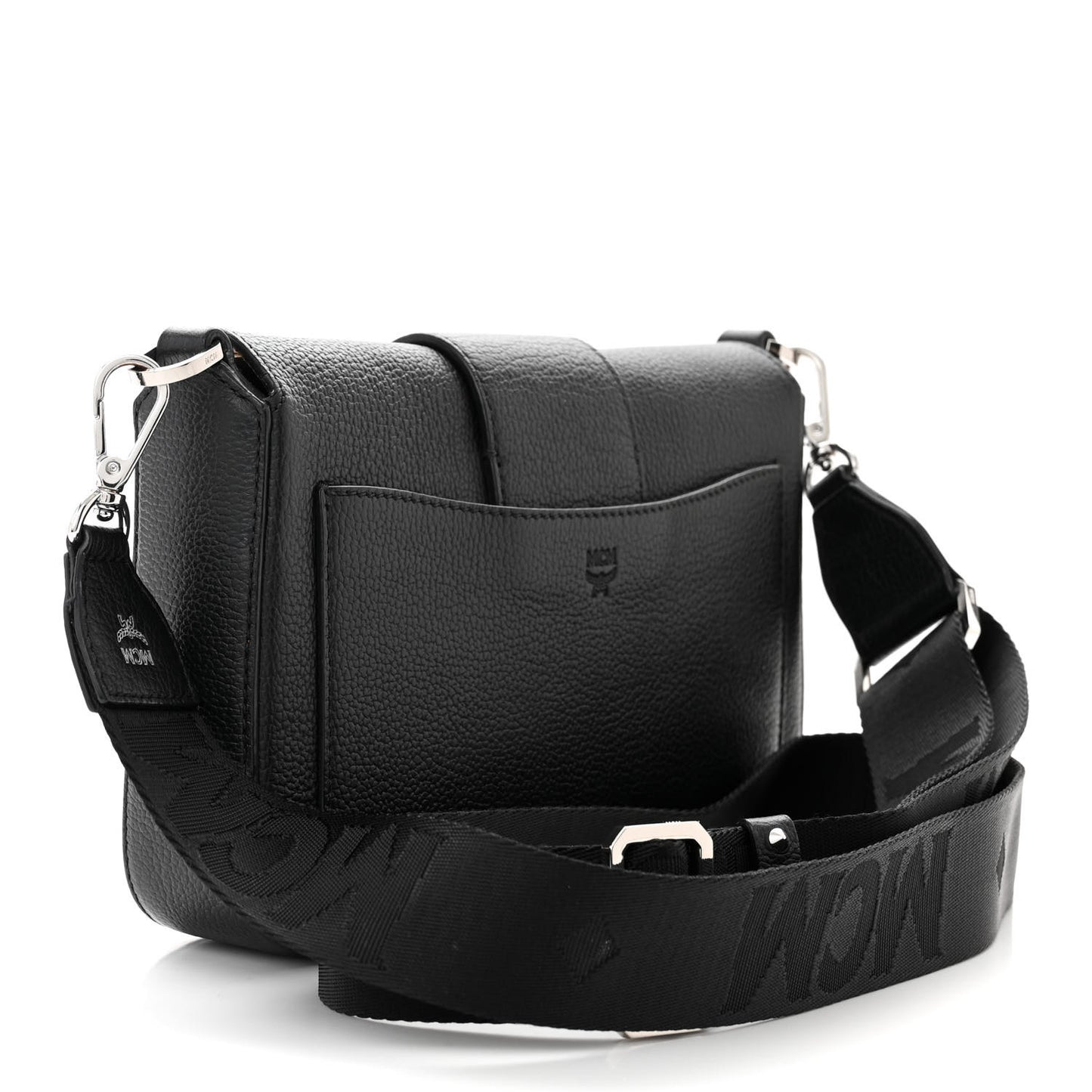 Grained Calfskin Small Kaison Park Avenue Stud Crossbody Bag Black