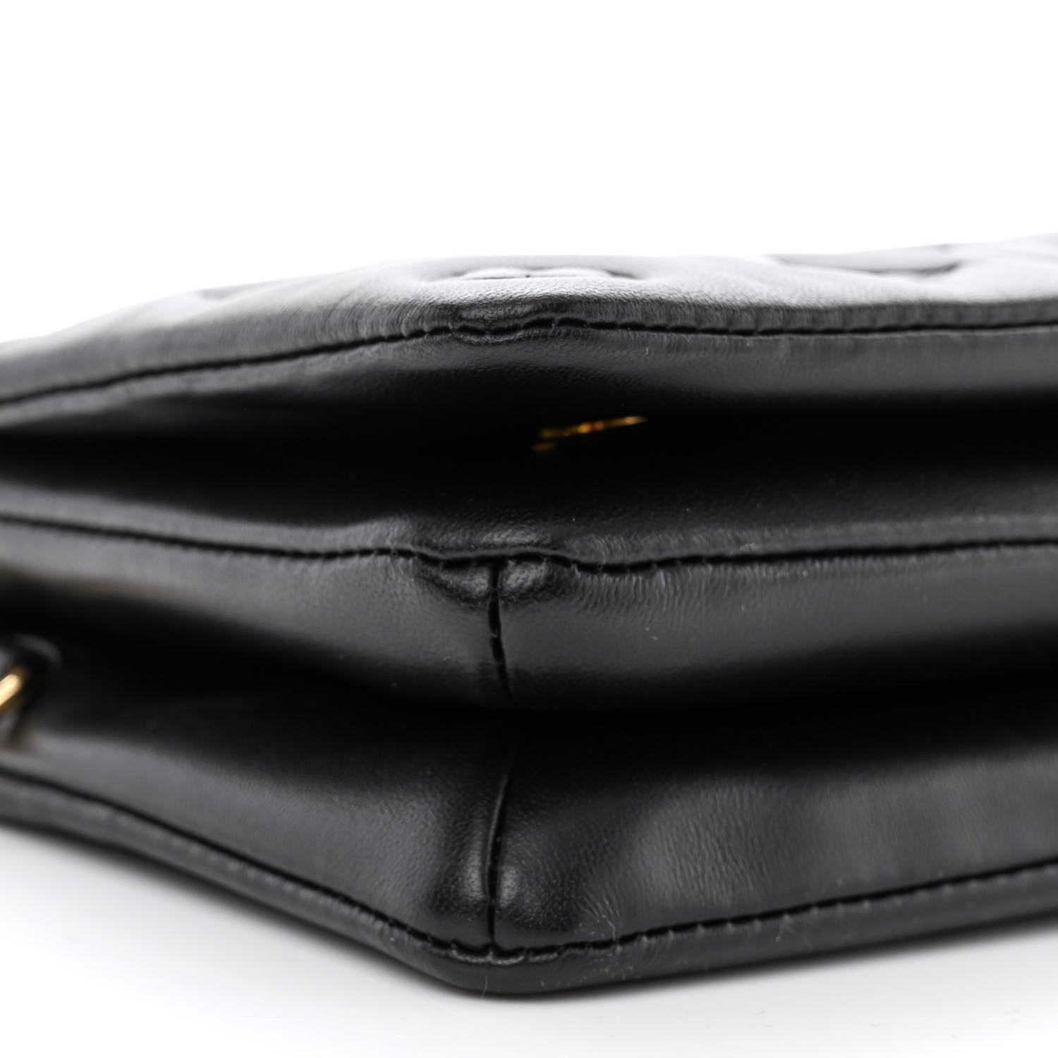 Louis Vuitton Lambskin Embossed Monogram Pochette Coussin Black 8 of 10