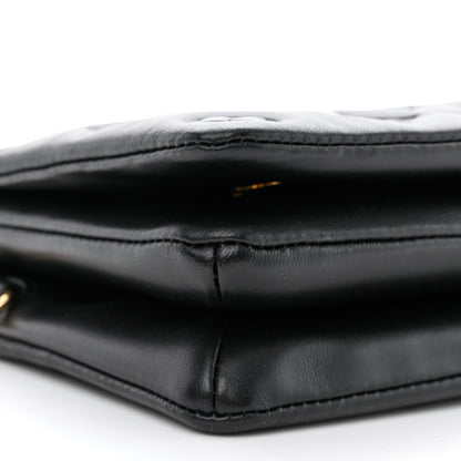 Louis Vuitton Lambskin Embossed Monogram Pochette Coussin Black 8 of 10
