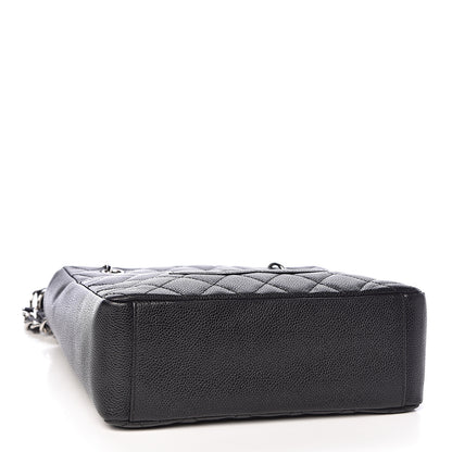 Chanel Caviar Quilted Petit Shopping Tote PST Black 4 of 10