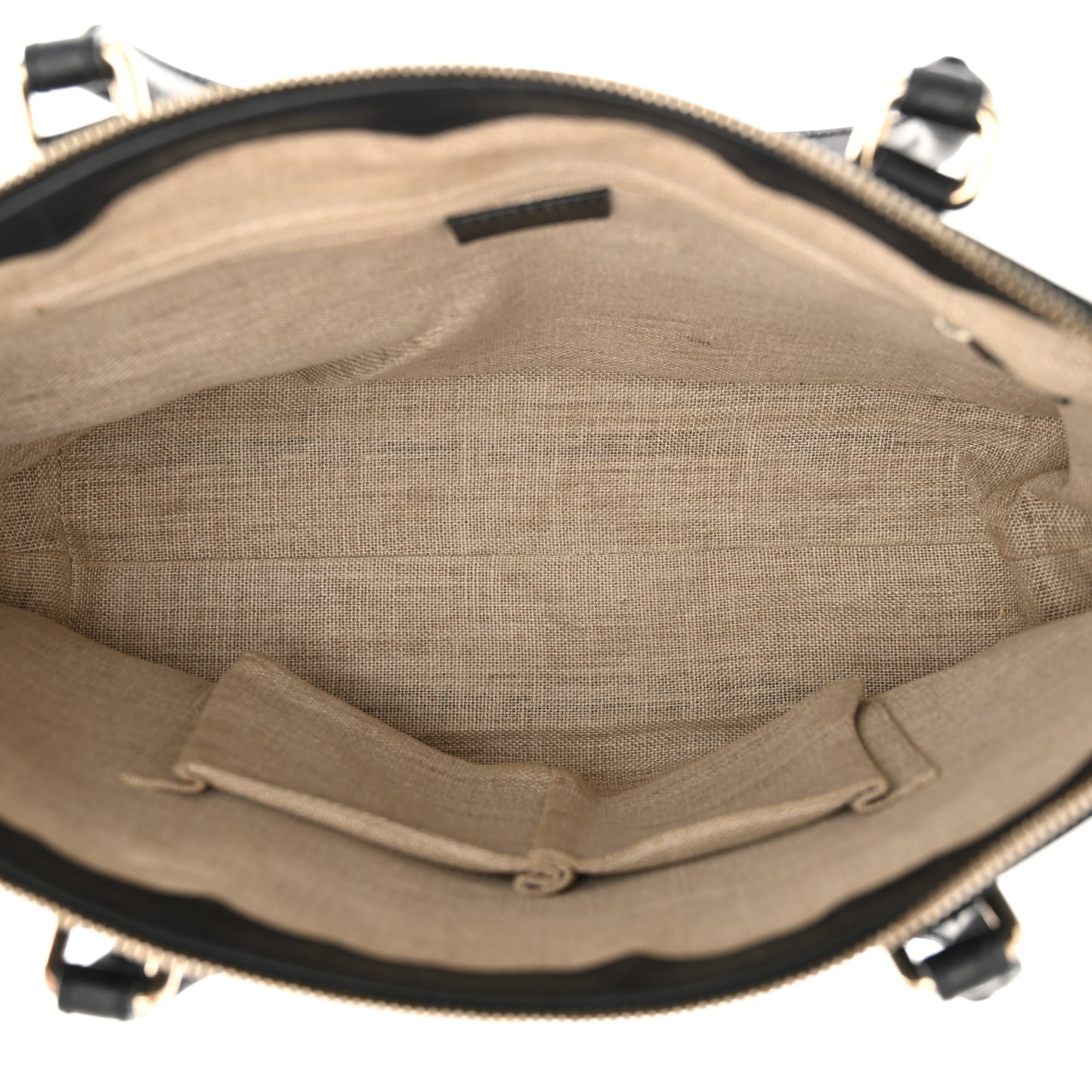 Soft Microguccissima Small Zippered Satchel Black