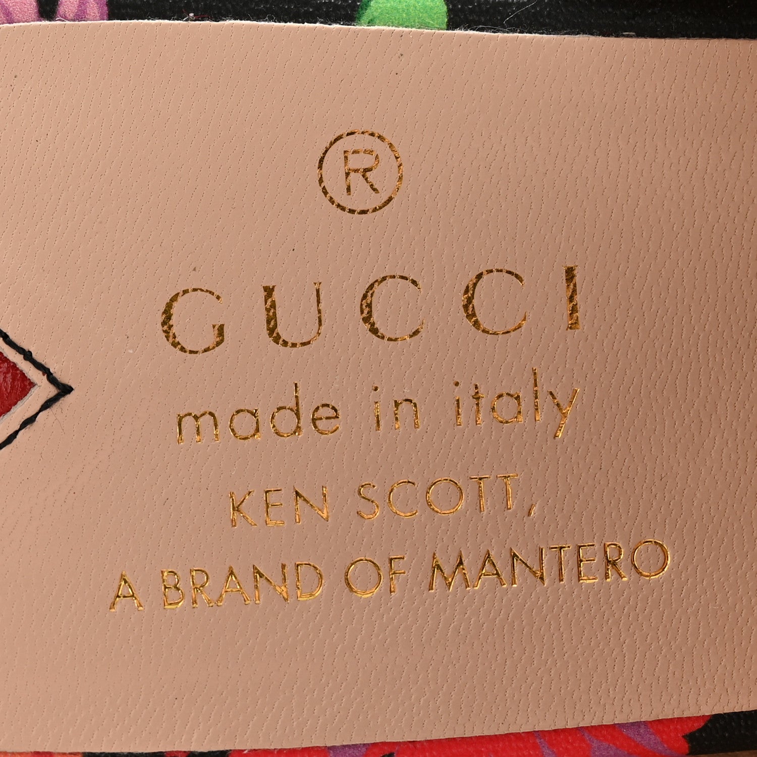 Gucci X KEN SCOTT Canvas Infinity Jenni Women's Princetown Slippers 39 Black Pink 8 of 11