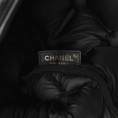 Chanel Calfskin Quilted Large Chesterfield Flap Black 7 of 9