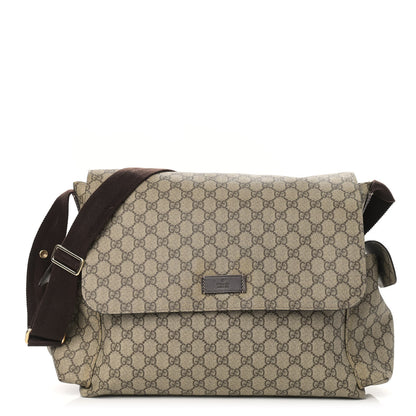 Gucci GG Plus Monogram Messenger Diaper Bag Dark Brown 1 of 18