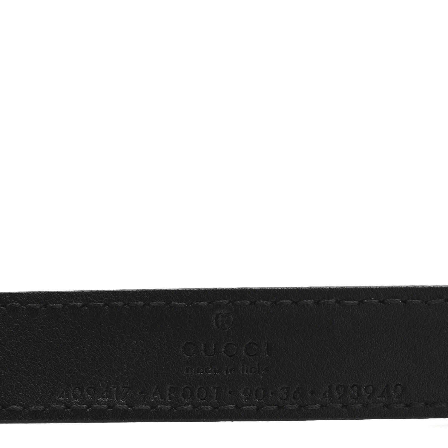 Gucci Calfskin Double G 20mm Belt 90 36 Black 5 of 9