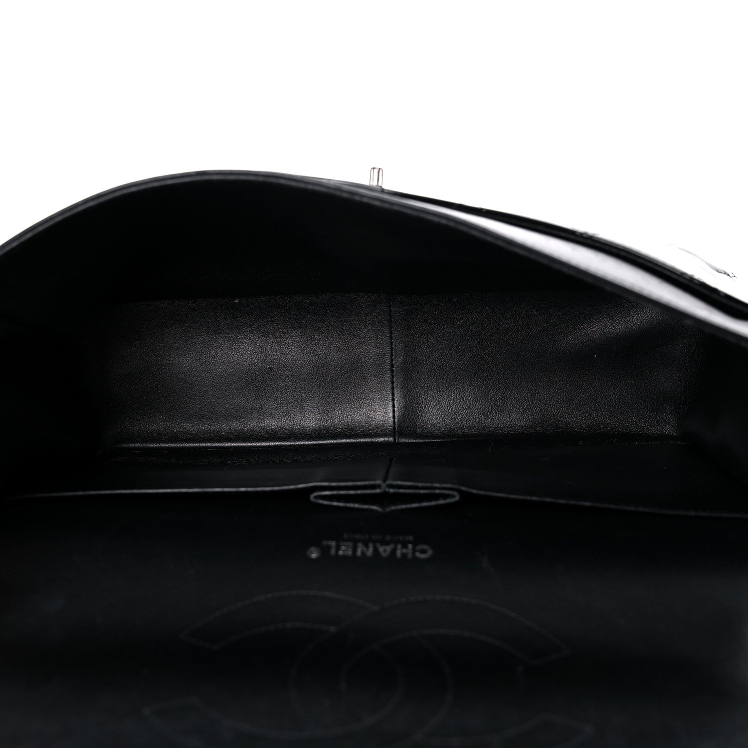 Chanel Patent Quilted Jumbo Double Flap Black 5 of 16