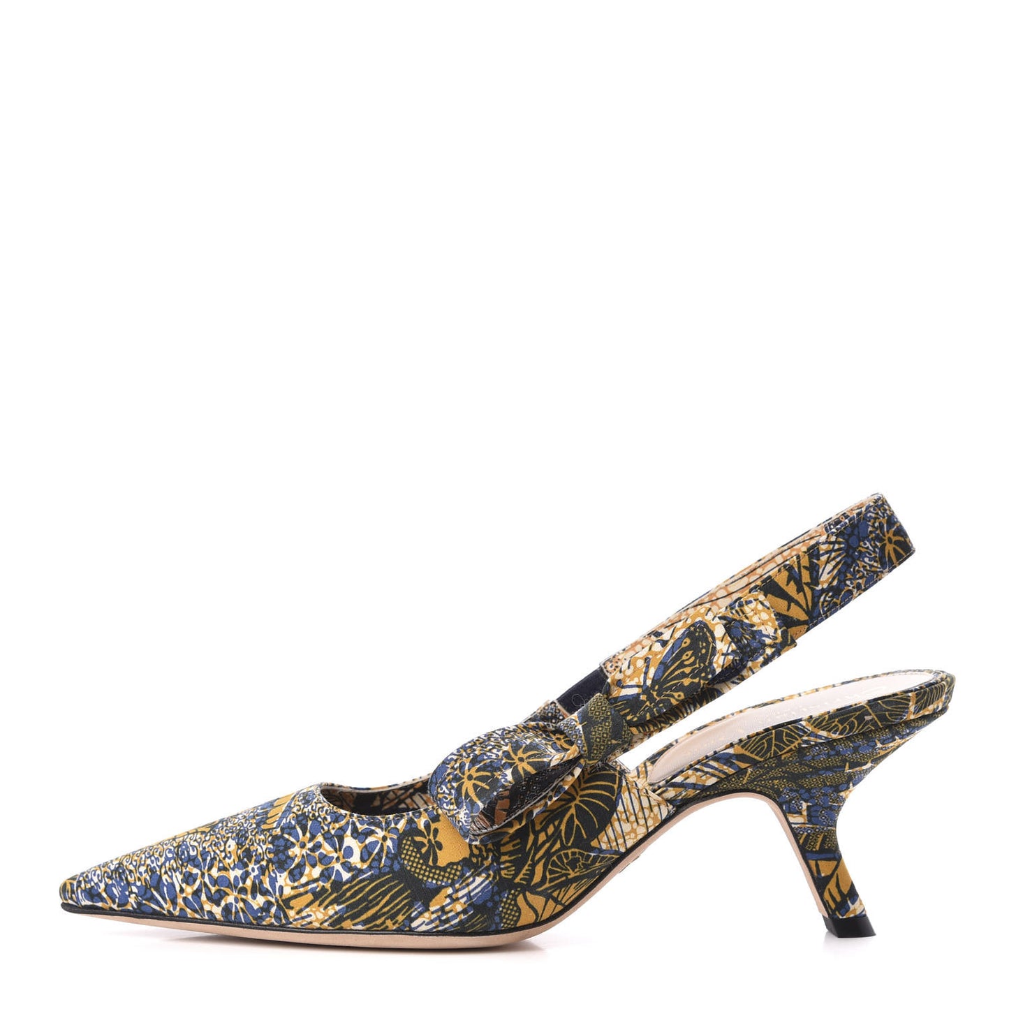 Toile De Jouy Sweet D Slingback Pumps 39 Blue Yellow