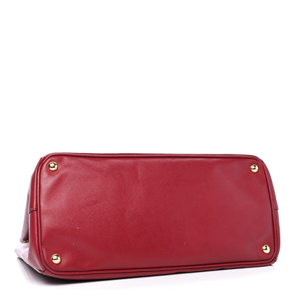 Prada Saffiano Lux Large Tote Cherry 3 of 6
