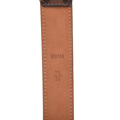 Louis Vuitton Damier Ebene Mini 25mm Belt 75 30 5 of 7