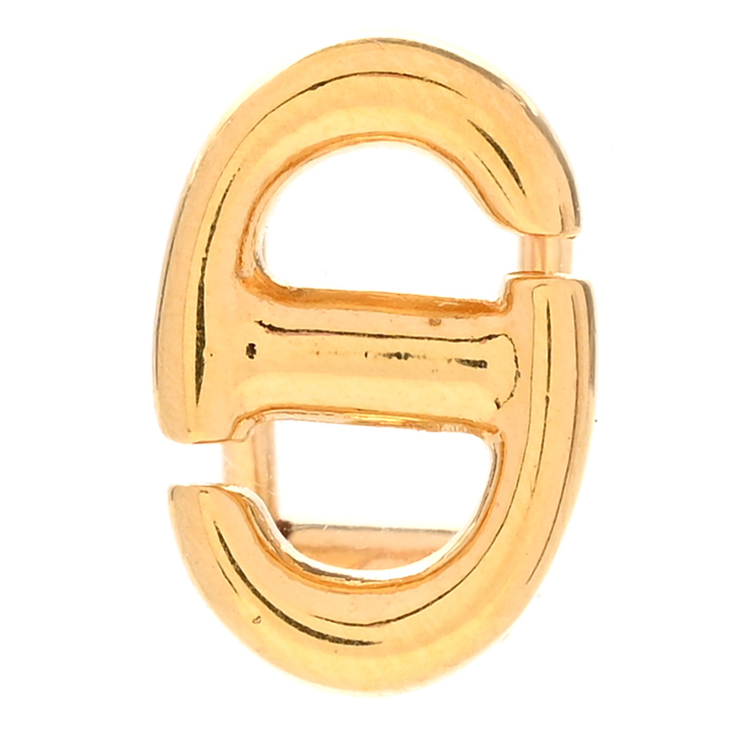 Christian Dior CD Ear Clip Gold 1 of 5