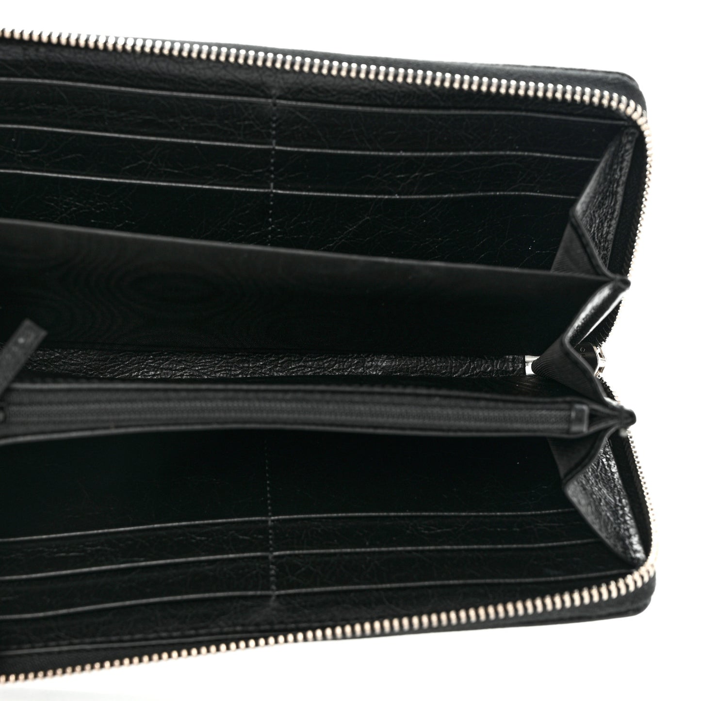 Vintage Calfskin Interlocking G Zip Wallet Black
