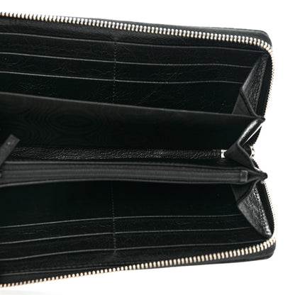 Gucci Vintage Calfskin Interlocking G Zip Wallet Black 5 of 12