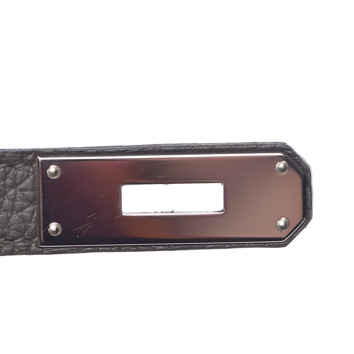 Taurillon Clemence Horseshoe Kelly Retourne 32 Graphite Tosca