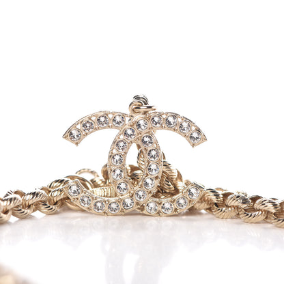 Chanel Metal Crystal 90's Icon Logo Chain Belt Gold 5 of 6