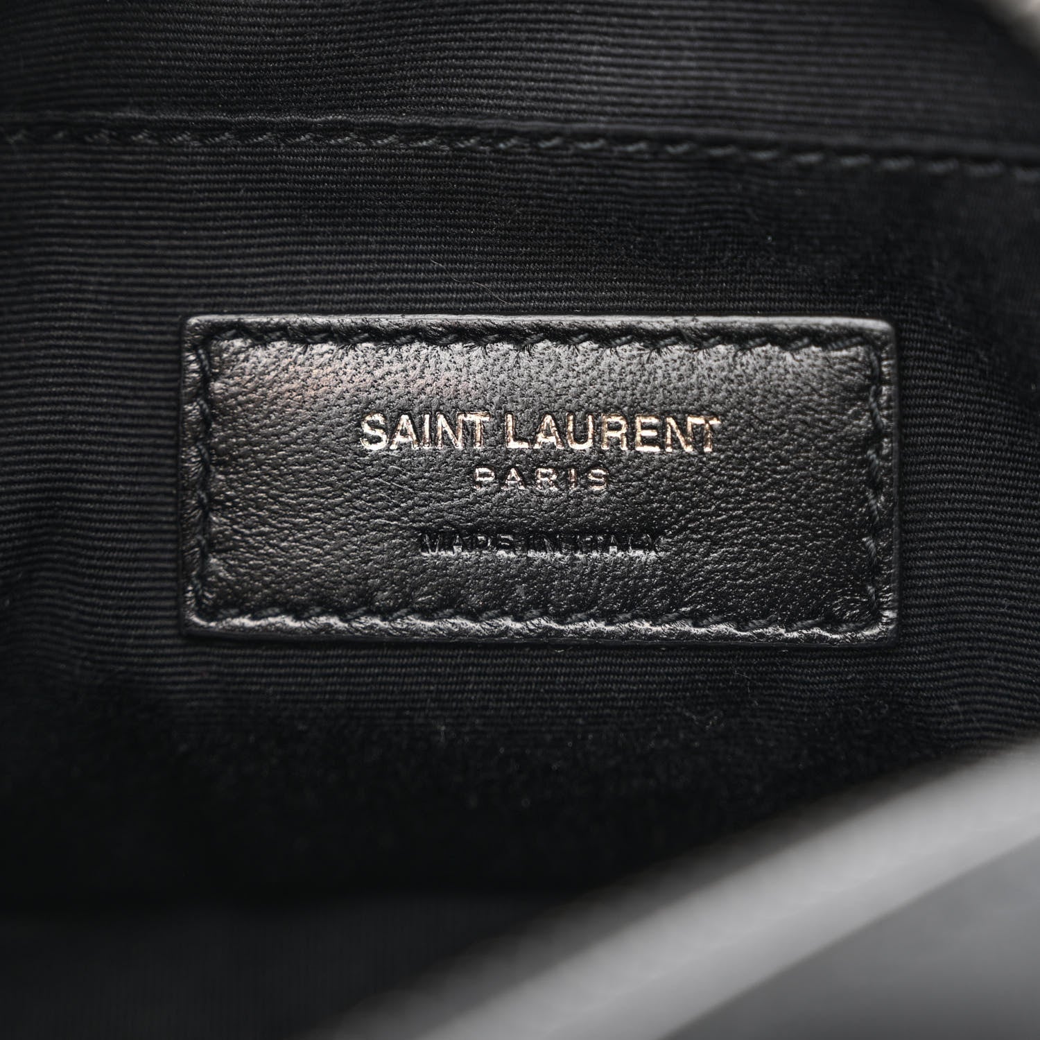Saint Laurent Calfskin Matelasse Monogram Lou Belt Bag Black 6 of 10