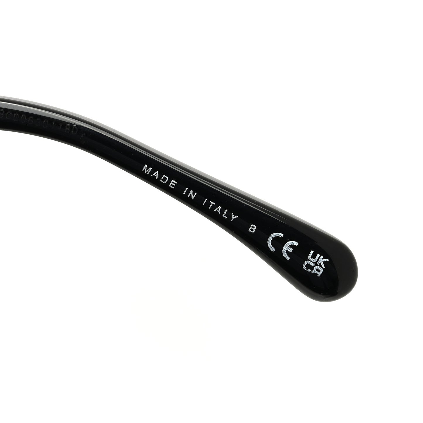 Acetate Strass Square Sunglasses 5422-B-A Black White