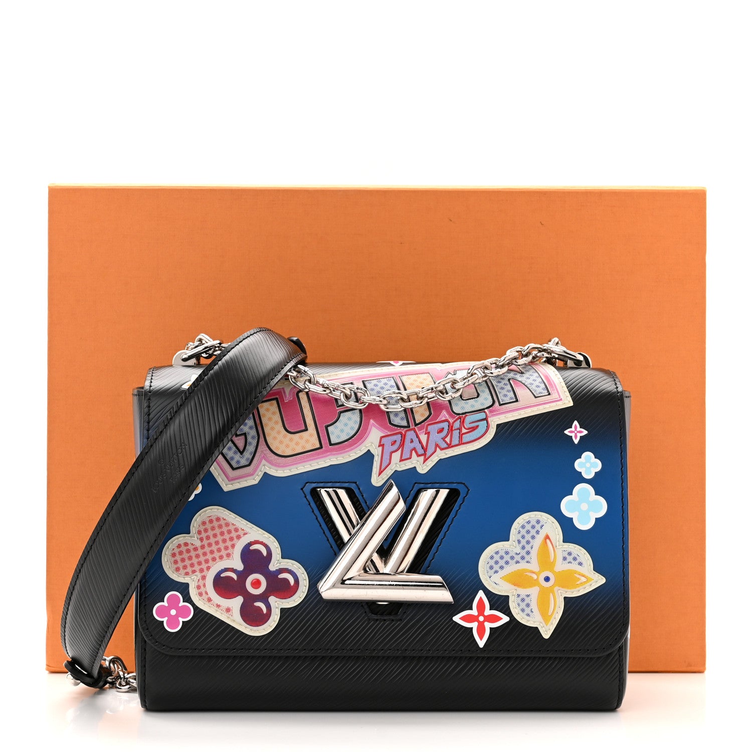 Louis Vuitton Epi Kawai Blossom Twist Shoulder Bag MM Black 11 of 11