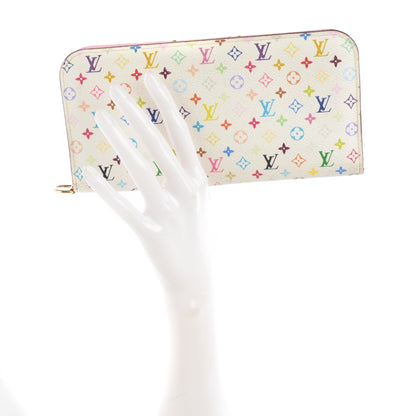 Louis Vuitton Monogram Multicolor Insolite Wallet White Litchi 4 of 11