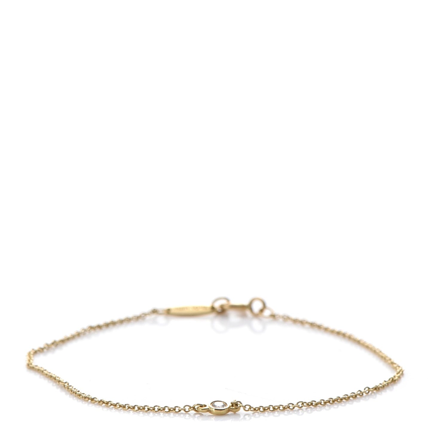 18K Yellow Gold Diamond .03ct Elsa Peretti Diamonds by the Yard Bracelet