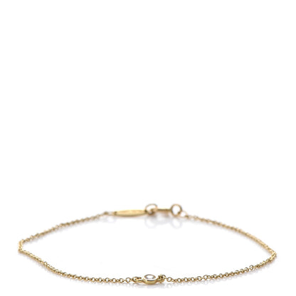 Tiffany 18K Yellow Gold Diamond .03ct Elsa Peretti Diamonds by the Yard Bracelet 1 of 7