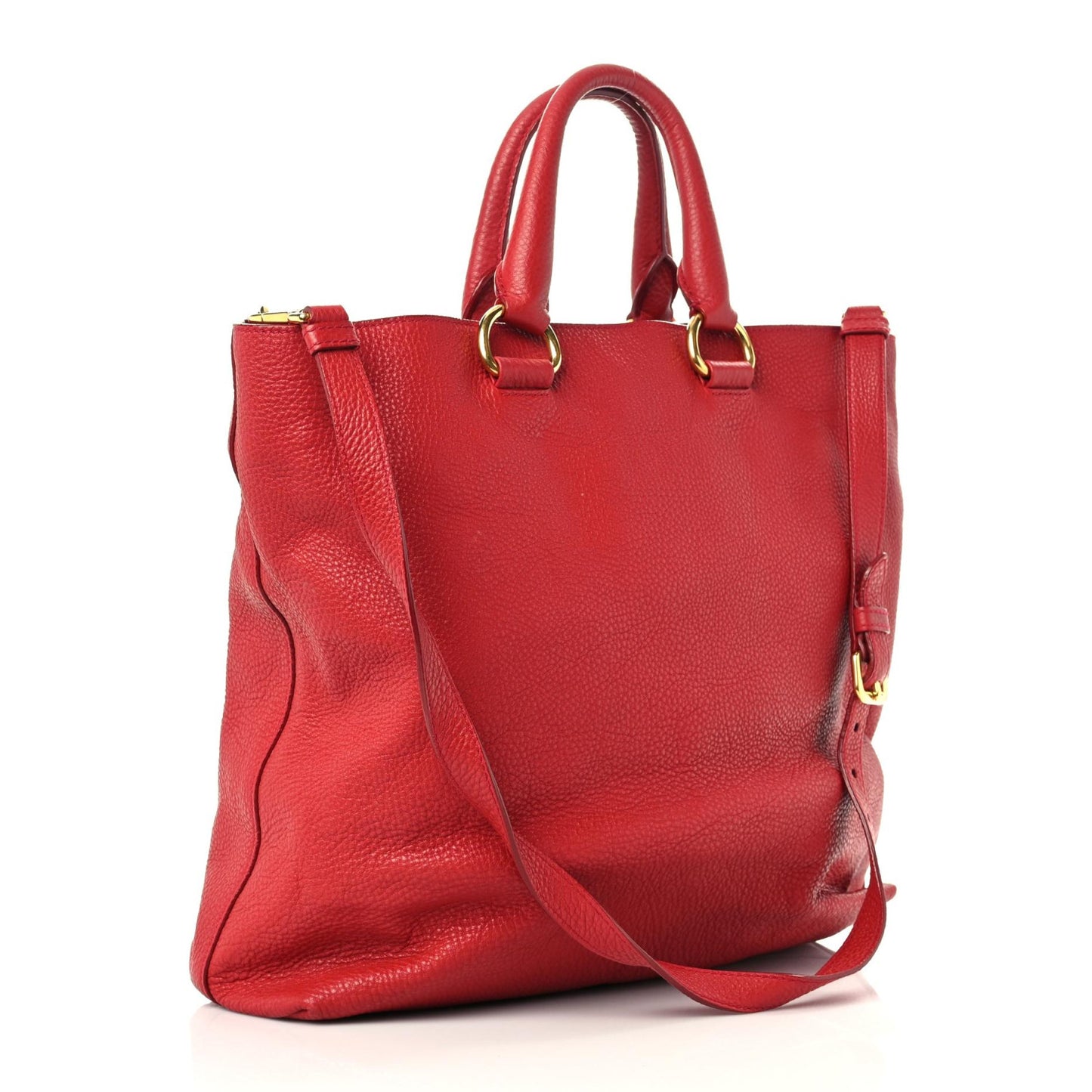 Vitello Daino Tote Rosso