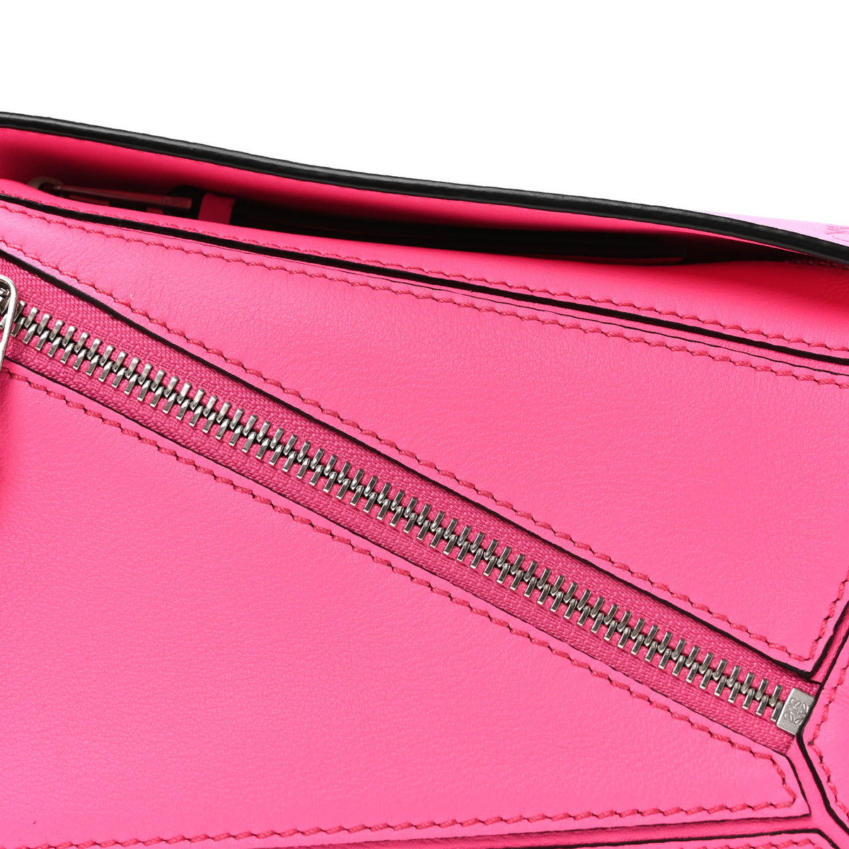 Loewe Calfskin Mini Puzzle Bumbag Neon Pink 8 of 10