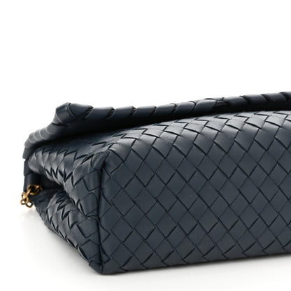 Bottega Veneta Nappa Intrecciato Baby Olimpia Shoulder Bag Denim 9 of 10