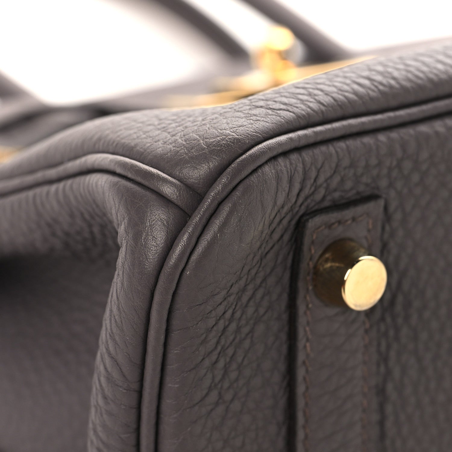 Hermes Togo BIRKIN 30 Etain 9 of 13
