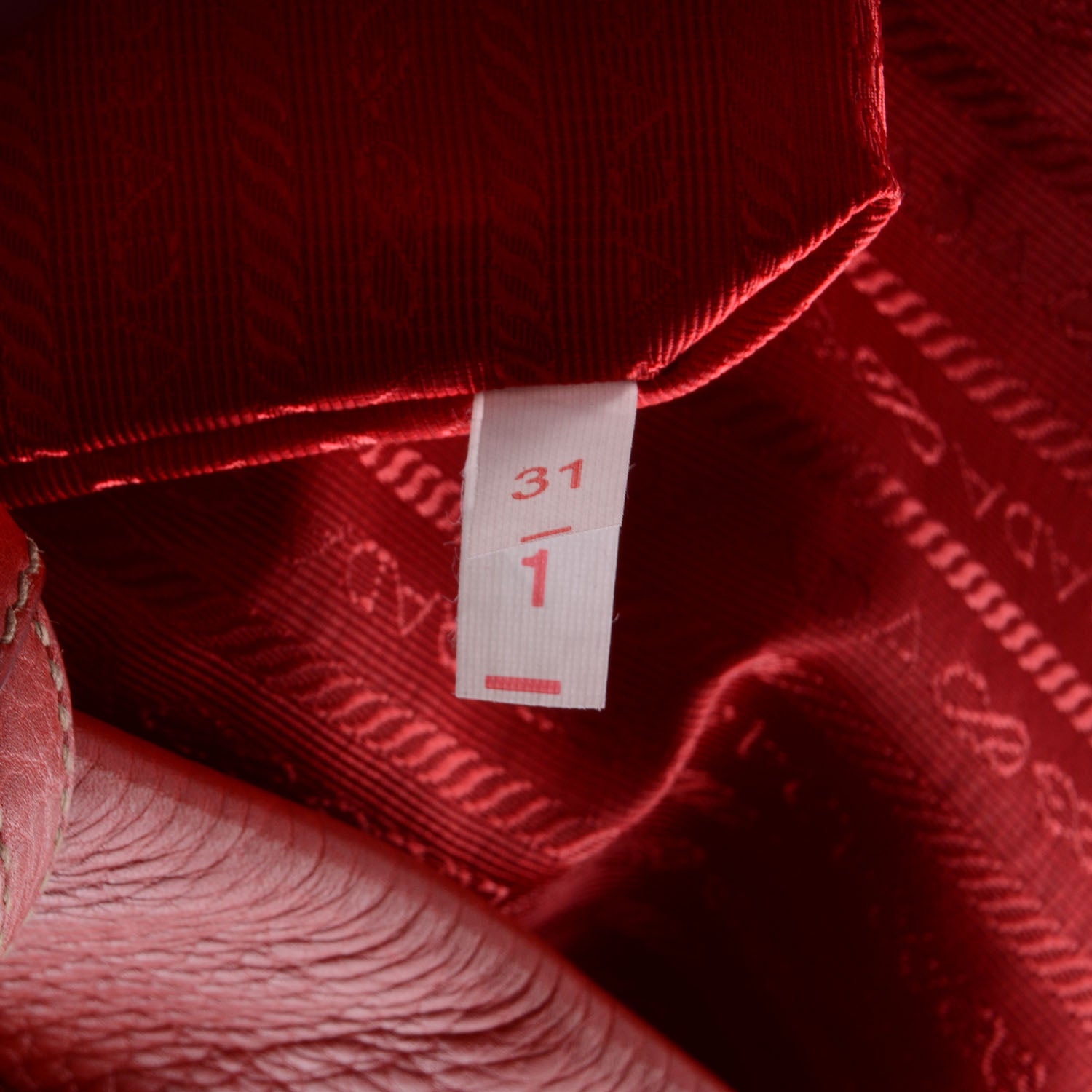 Prada Vitello Daino Shopping Tote Fuoco 9 of 11
