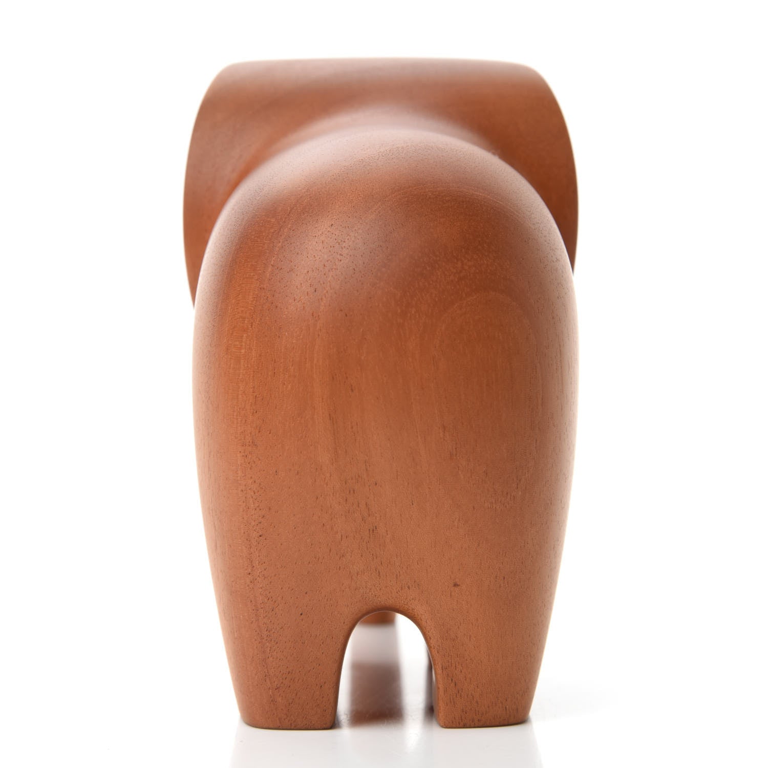 Hermes Mahogany Wood Elephant Lao Paperweight Naturel 6 of 12