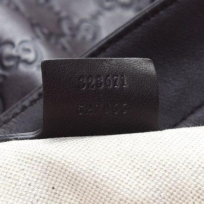 Gucci Guccissima Medium Bree Zippered Tote Chocolate 7 of 9