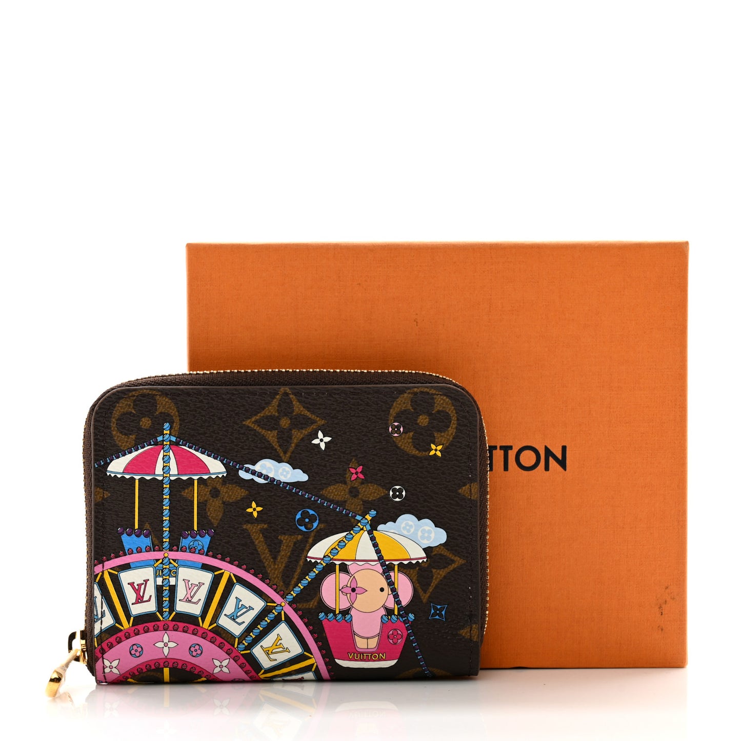 Monogram 2020 Christmas Animation Big Wheel Zippy Coin Purse Rose Ballerine