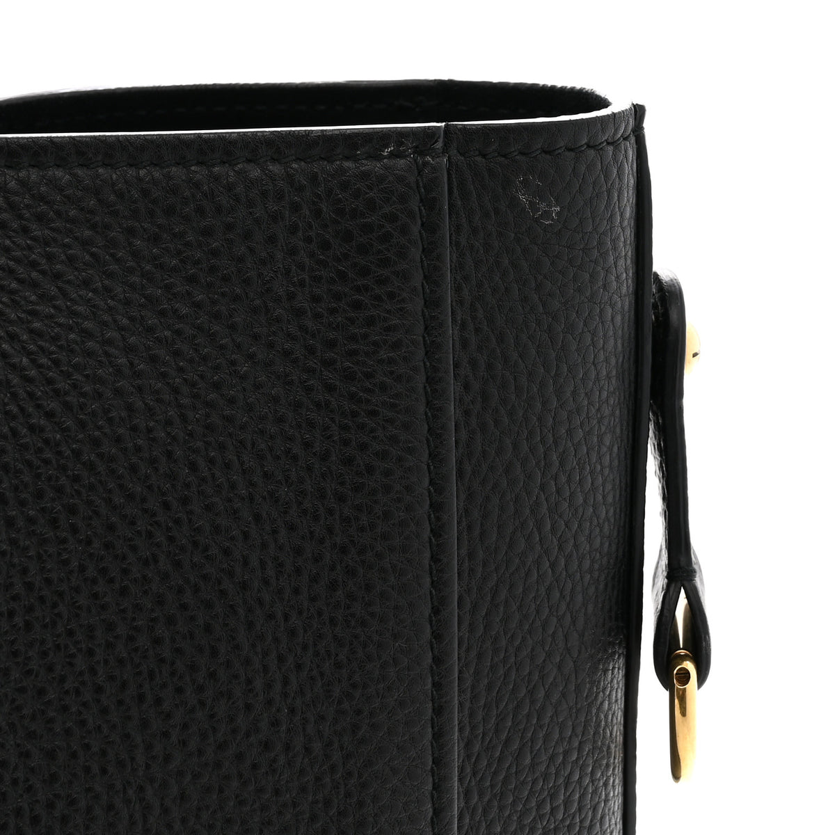 Grained Calfskin D-Bee Shopper Black