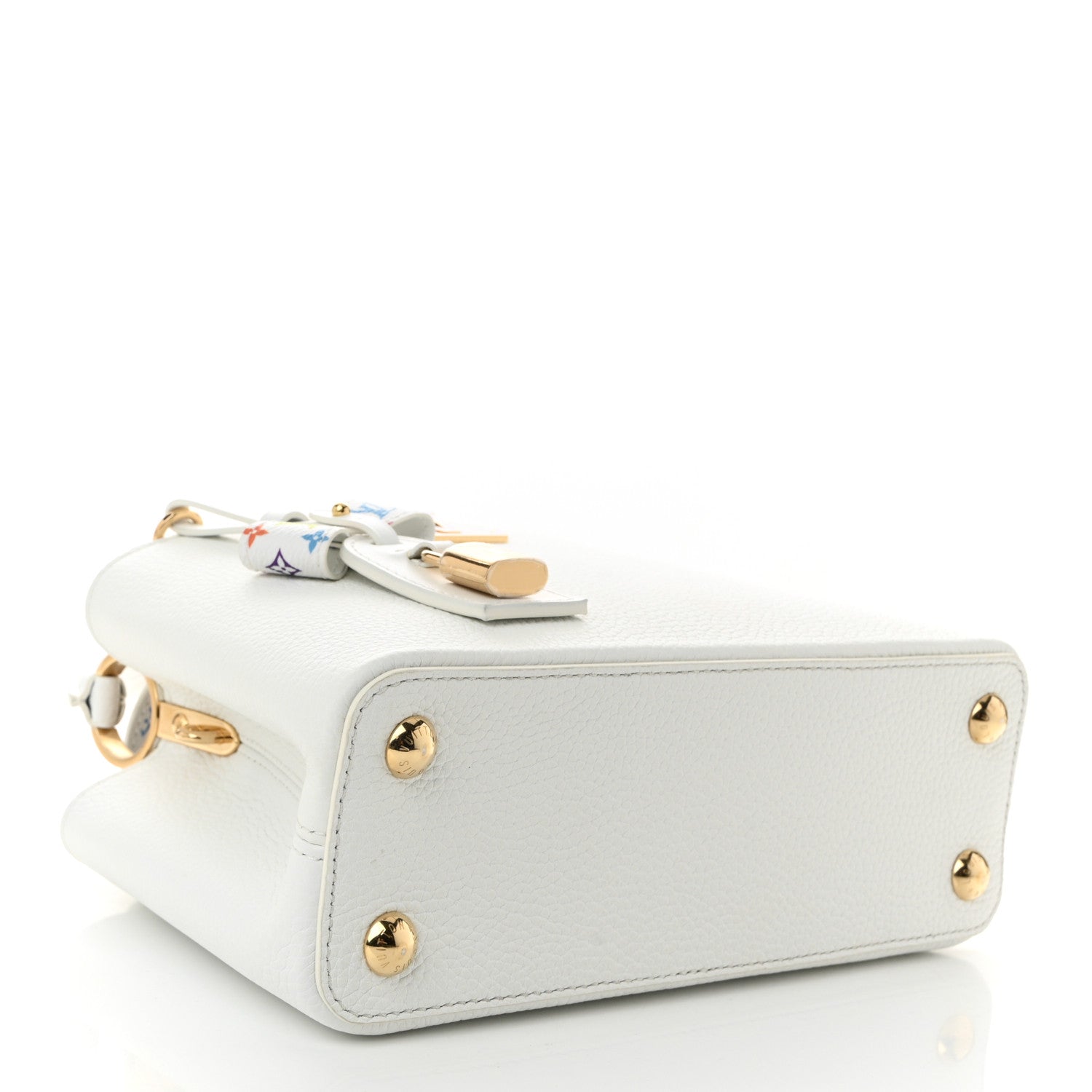 Louis Vuitton LV X TM Taurillon BB Capucines  Blanc 4 of 9