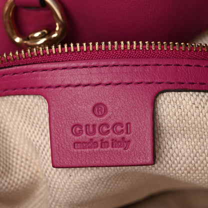 Gucci Vernice Naplack Medium Soho Chain Shoulder Bag Bright Bougainvillea 6 of 10