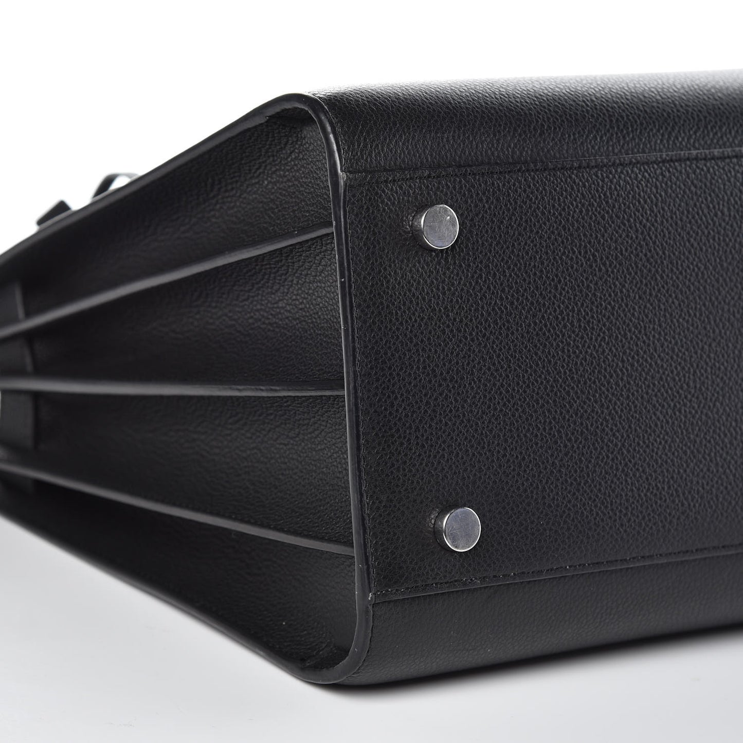 Grained Calfskin Small Sac De Jour Black
