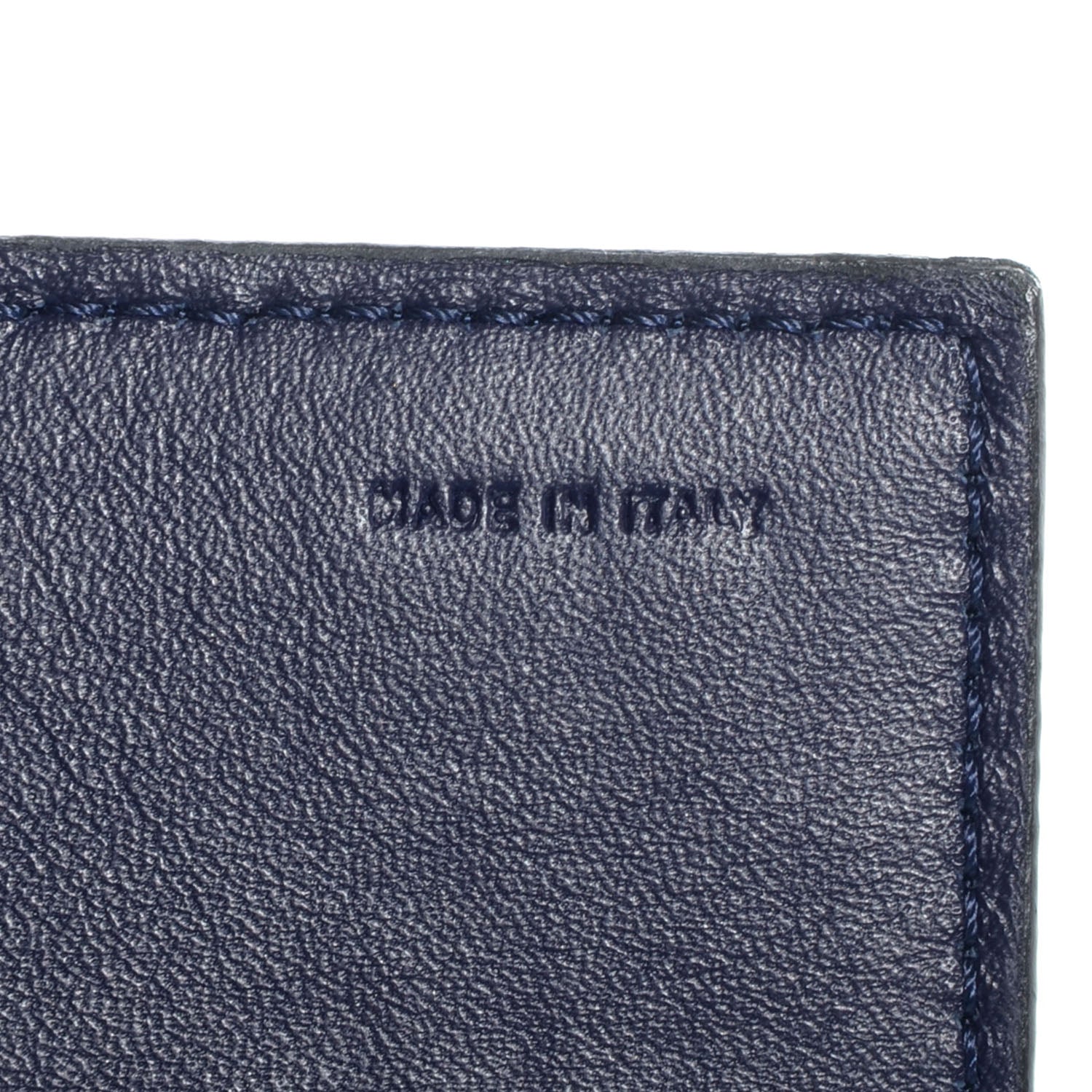 Fendi Patent Zucchino Continental Wallet Navy 7 of 10