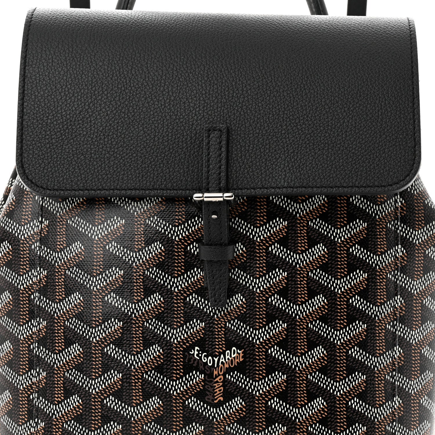 Goyard Goyardine Calfskin Mini Alpin Backpack Black 7 of 9