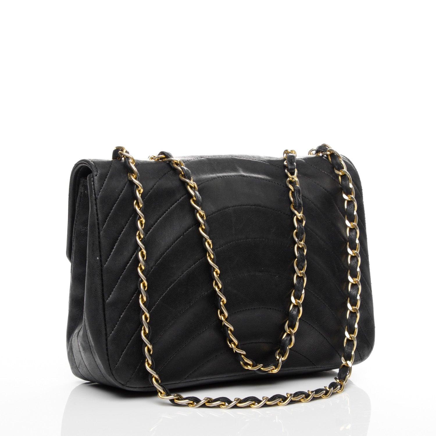 Chanel Lambskin Quilted Small Single Flap Black 3 of 8