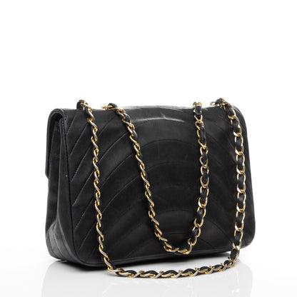 Chanel Lambskin Quilted Small Single Flap Black 3 of 8