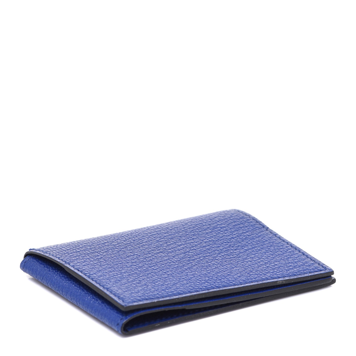 Chevre Mysore Guernesey Card Case Bleu Electrique