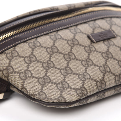 Gucci GG Supreme Monogram Belt Bag Dark Brown 9 of 10
