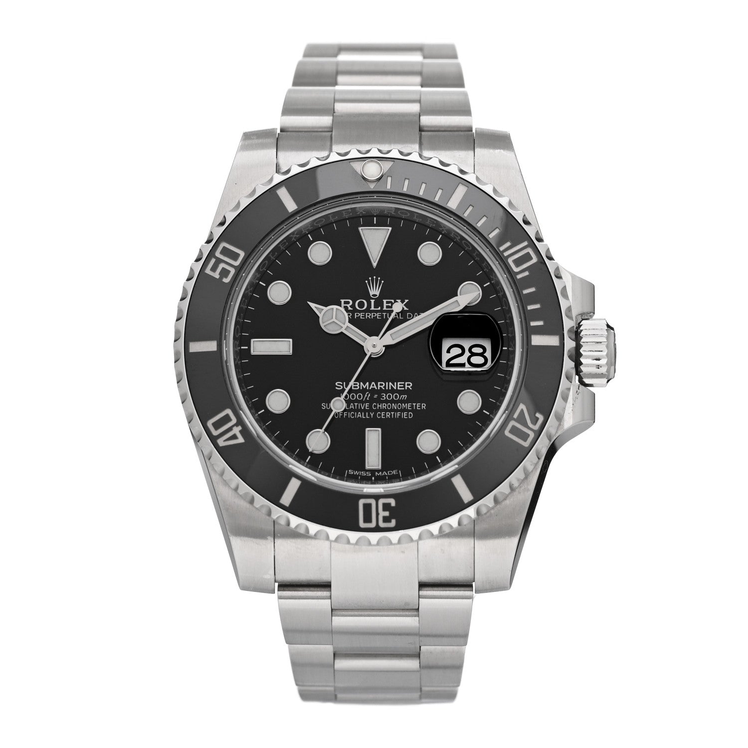Rolex Stainless Steel 40mm Oyster Perpetual Submariner Date Watch Black 116610LN 1 of 5