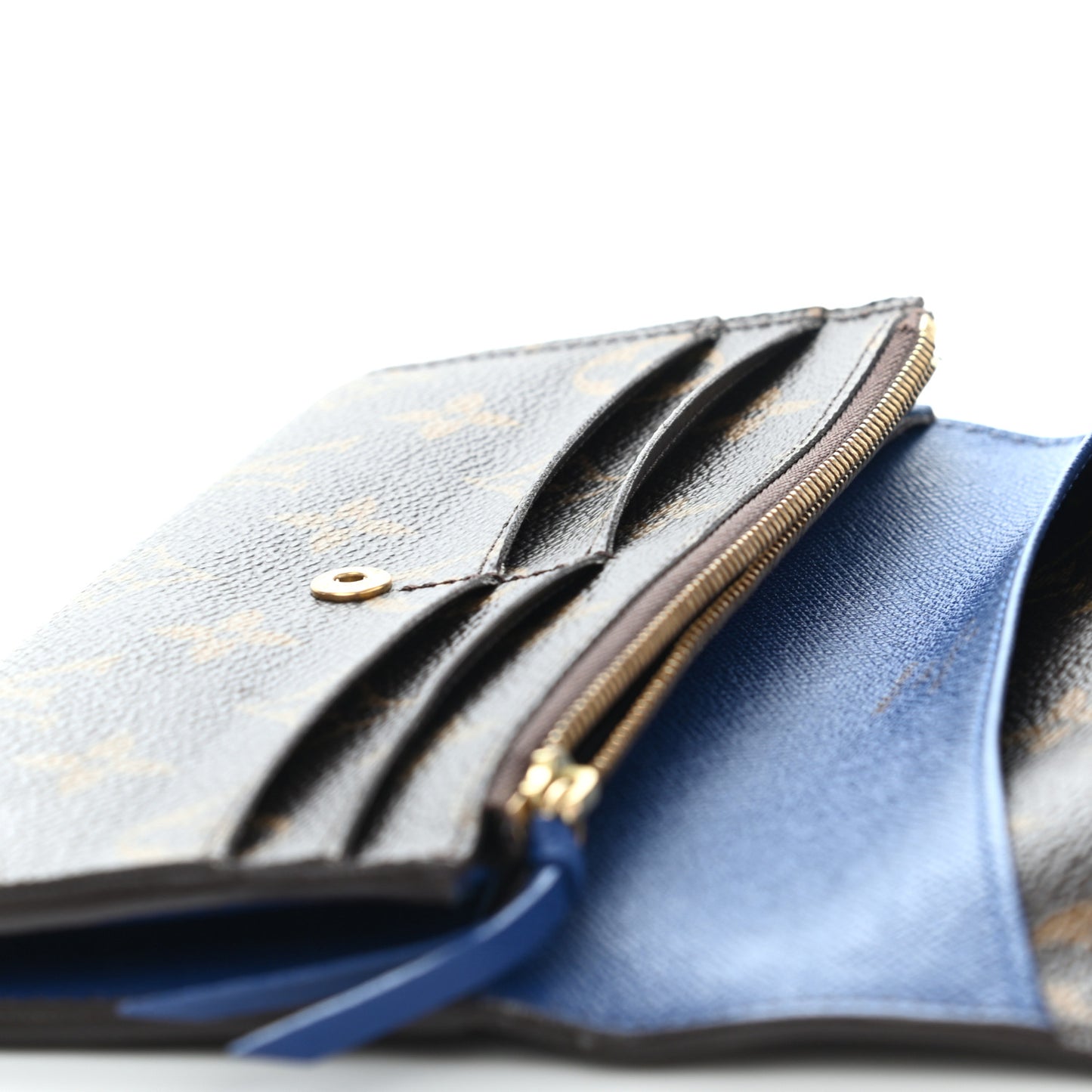 Monogram Emilie Wallet Blue