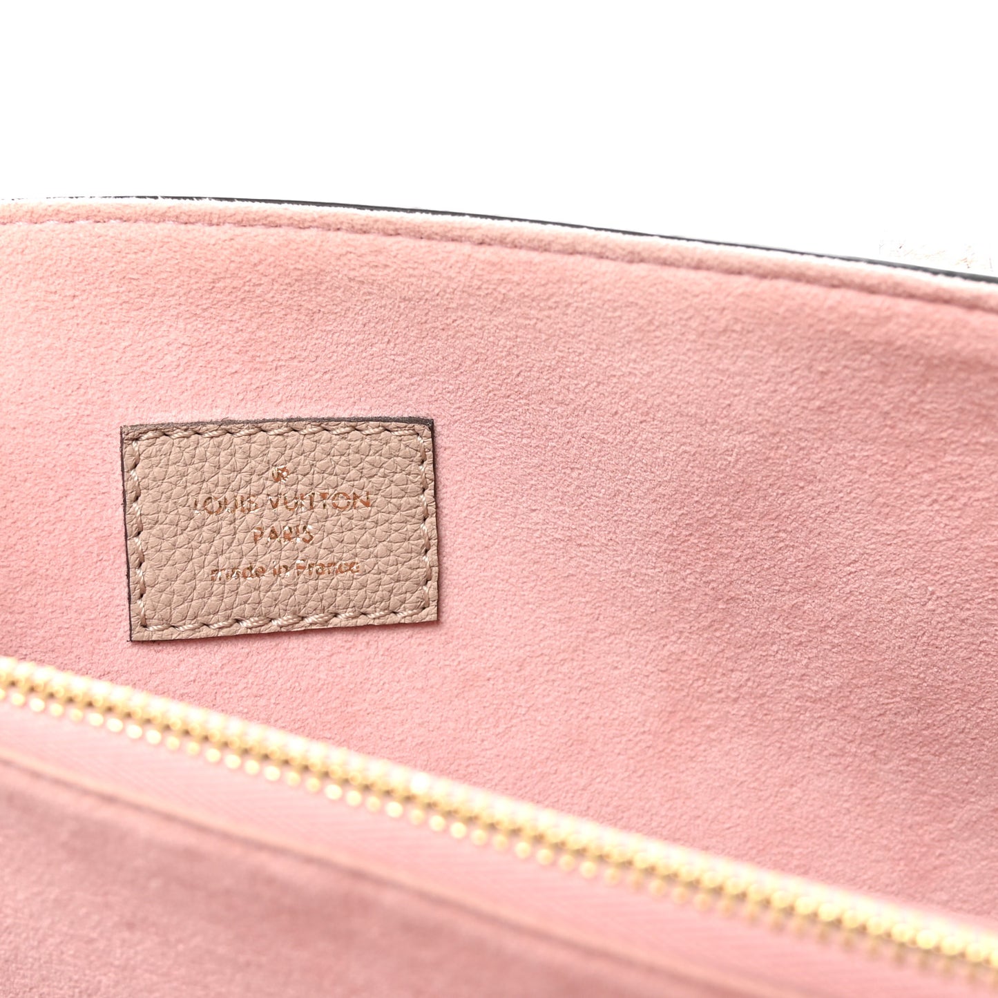 Grained Calfskin Lockme Shopper Greige